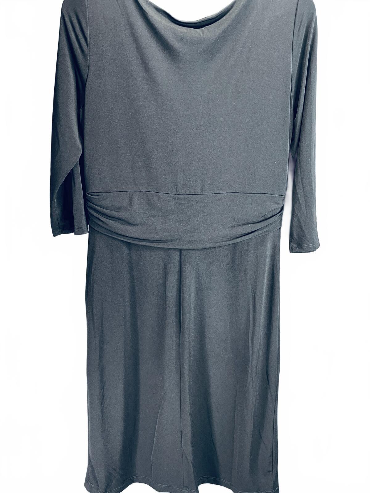 Coldwater Creek Black Knot Front Dress Ladies Size 12