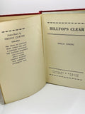 1933 Hilltops Clear by Emilie Loring - Vintage Hardcover Book