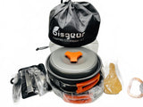 Bisgear Camping Cookware Set with Carry Bag and Utensils