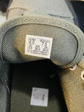 Vans Olive Green Canvas Sneakers with Unique Camouflage Removeable Sole Men's 6