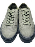 Vans Olive Green Canvas Sneakers with Unique Camouflage Removeable Sole Men's 6