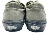 Vans Olive Green Canvas Sneakers with Unique Camouflage Removeable Sole Men's 6