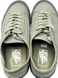 Vans Olive Green Canvas Sneakers with Unique Camouflage Removeable Sole Men's 6