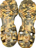 Vans Olive Green Canvas Sneakers with Unique Camouflage Removeable Sole Men's 6