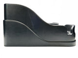 Black Plastic Car Center Console Organizer with Cup Holders and Storage Slots