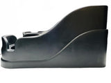 Black Plastic Car Center Console Organizer with Cup Holders and Storage Slots