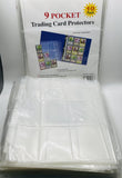 9 Pocket Trading Card Protectors LOT 180 Sheets some new