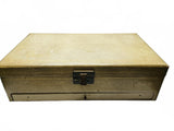 1950's Vintage Mele Jewelry Box with Gold Velvet Interior Grandma's Jewelry Box