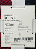 Martha Stewart Essentials Microfiber 4-Piece Quilt Set Buffalo Check Full/Queen