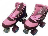 Story Duster Quad Roller Skates Wine Pink Size YOUTH Size 33-34