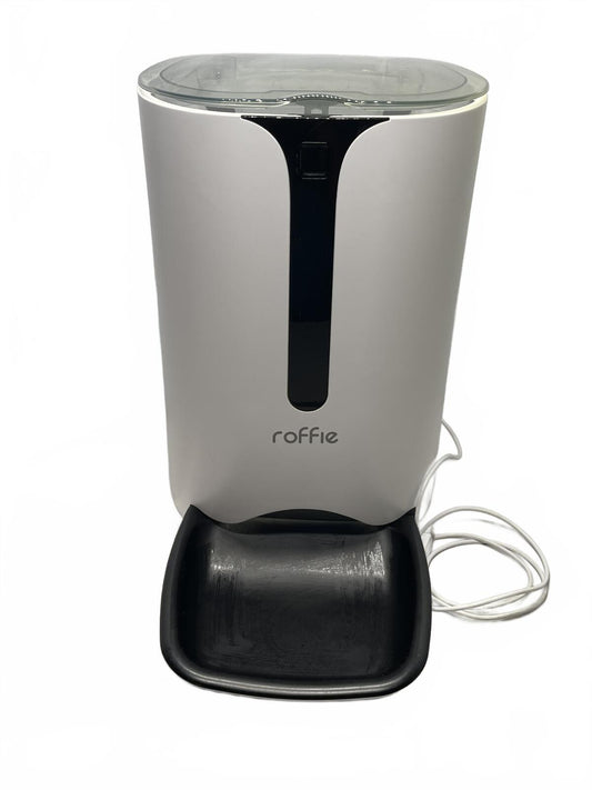 Roffie PF30 Automatic Pet Feeder with Bowl TESTED Shows Wear with LT food stains