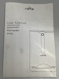 Roffie PF30 Automatic Pet Feeder with Bowl TESTED Shows Wear with LT food stains