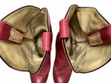 Larry Mahan's Vintage Women's Faded Pink Leather Western Cowboy Boots, Size 5.5B