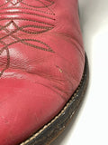 Larry Mahan's Vintage Women's Faded Pink Leather Western Cowboy Boots, Size 5.5B