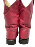 Larry Mahan's Vintage Women's Faded Pink Leather Western Cowboy Boots, Size 5.5B