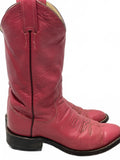 Larry Mahan's Vintage Women's Faded Pink Leather Western Cowboy Boots, Size 5.5B