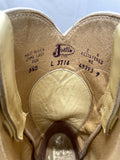 Justin Soft Yellow Leather Western Cowboy Boots Ladies 5.5B