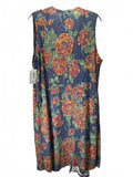 LuLaRoe Womens Floral Sleeveless Longline Open Front Vest Duster, Joy one size