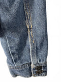 Highway M Distressed Cropped Denim Jean Jacket Trucker Coat Blue Juniors M