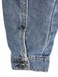 Highway M Distressed Cropped Denim Jean Jacket Trucker Coat Blue Juniors M
