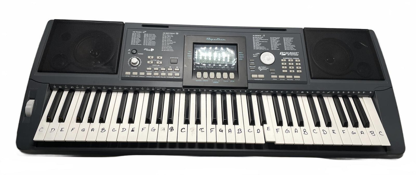 Local Pick Up 28327 Spectrum Bass Boost System Electronic Keyboard Piano Tested
