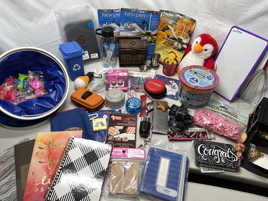 Junk Drawer Fun! Assorted Mixed Lot of Party, Craft, Home Supplies Over 65 piece