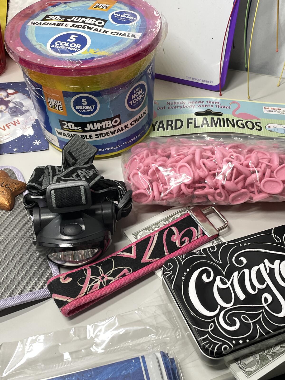 Junk Drawer Fun! Assorted Mixed Lot of Party, Craft, Home Supplies Over 65 piece