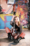 Band Tee One Size Scarlet Tantrum Bleach Tie Dye Pop Rock Female Musician