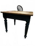 28" Square 24" tall Lane Furniture Wooden side Table with Hunter Green Legs