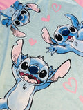 Disney Lilo and stitch summer nightgown, cool touch, pink and teal girls 10