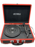 Victrola Journey Bluetooth Suitcase Record Player with 3-speed Turntable Red