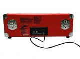 Victrola Journey Bluetooth Suitcase Record Player with 3-speed Turntable Red