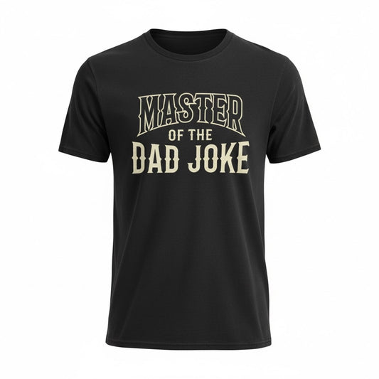 Master of the Dad Joke Graphic Tee Black Mens M