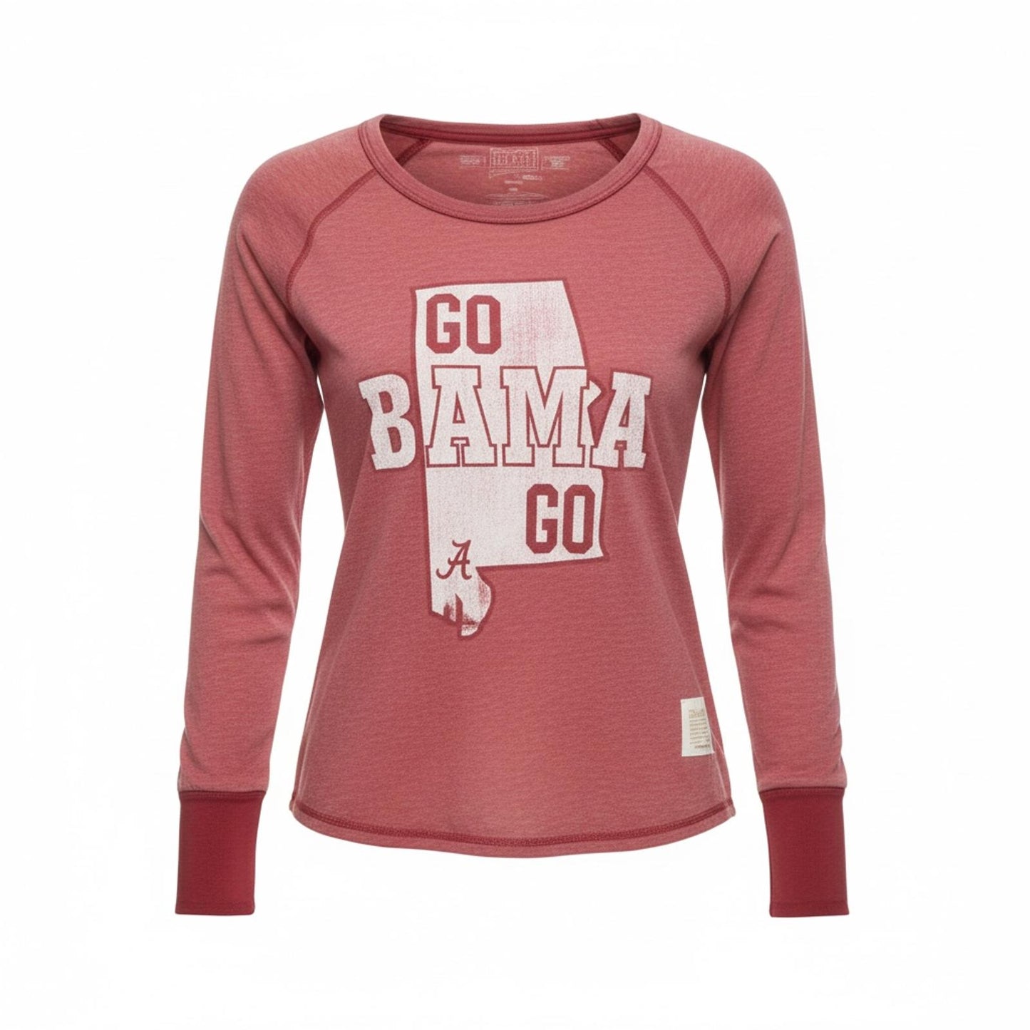 Retro Brand Red Long Sleeve Alabama Graphic Tee Ladies S