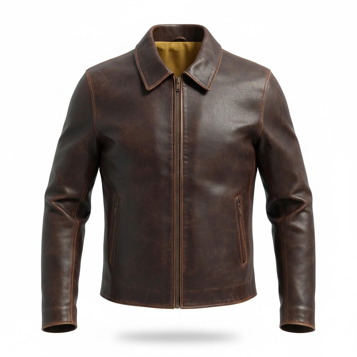Colebrook & Co. Brown Leather Jacket Ladies M
