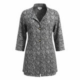 Cabi Black & White Chevron Jacket Ladies M