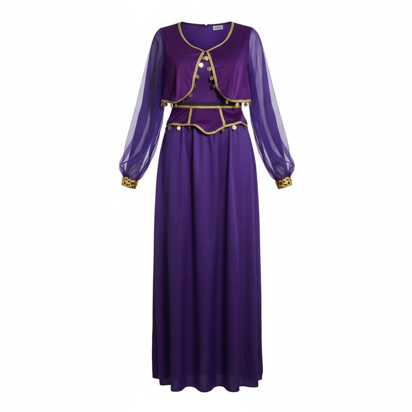 COSTUME Purple Gypsy Belly Dancer Costume Ladies M