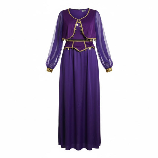 COSTUME Purple Gypsy Belly Dancer Costume Ladies M