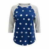 Lularoe Blue and White Swirls Shirt Ladies M