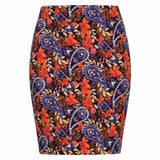 NEW Lularoe Blue and Orange Floral Skirt Ladies S