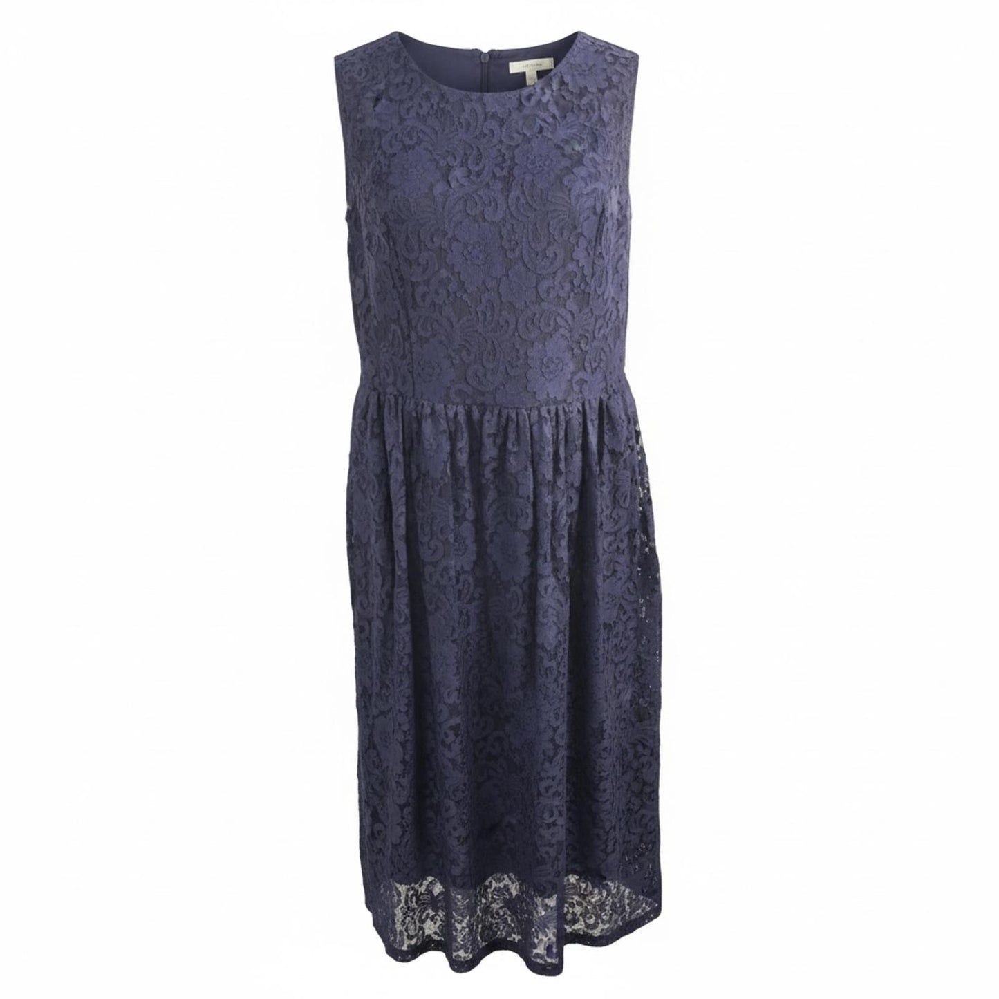 Luxe by Carmen Marc Valvo Blue Lace Sleeveless Dress Ladies 16