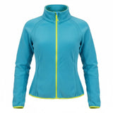 Xersion Neon and Blue Lightweight full Zip Fleece Jacket Ladies S