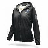 Union Pines Golf Adidas Light Weight Golf Full Zip Hooded Jacket Black Ladies M