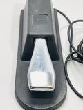 Yamaha Piano Sustain Foot Pedal Black Silver Foot Pedal for Keyboard UNTESTED