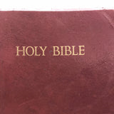 Vintage Holy Bible with Red Cover