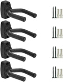 NIP! 4 PC Guitar Mounting Bracket Black with Cushion Arms Wall Mount