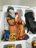 VINTAGE COMPLETE Kirklands Signature 13 PC Nativity Set