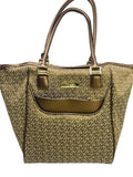 Anne Klein Luggage Signature Tote Bag Metallic Copper/Bronze Accents