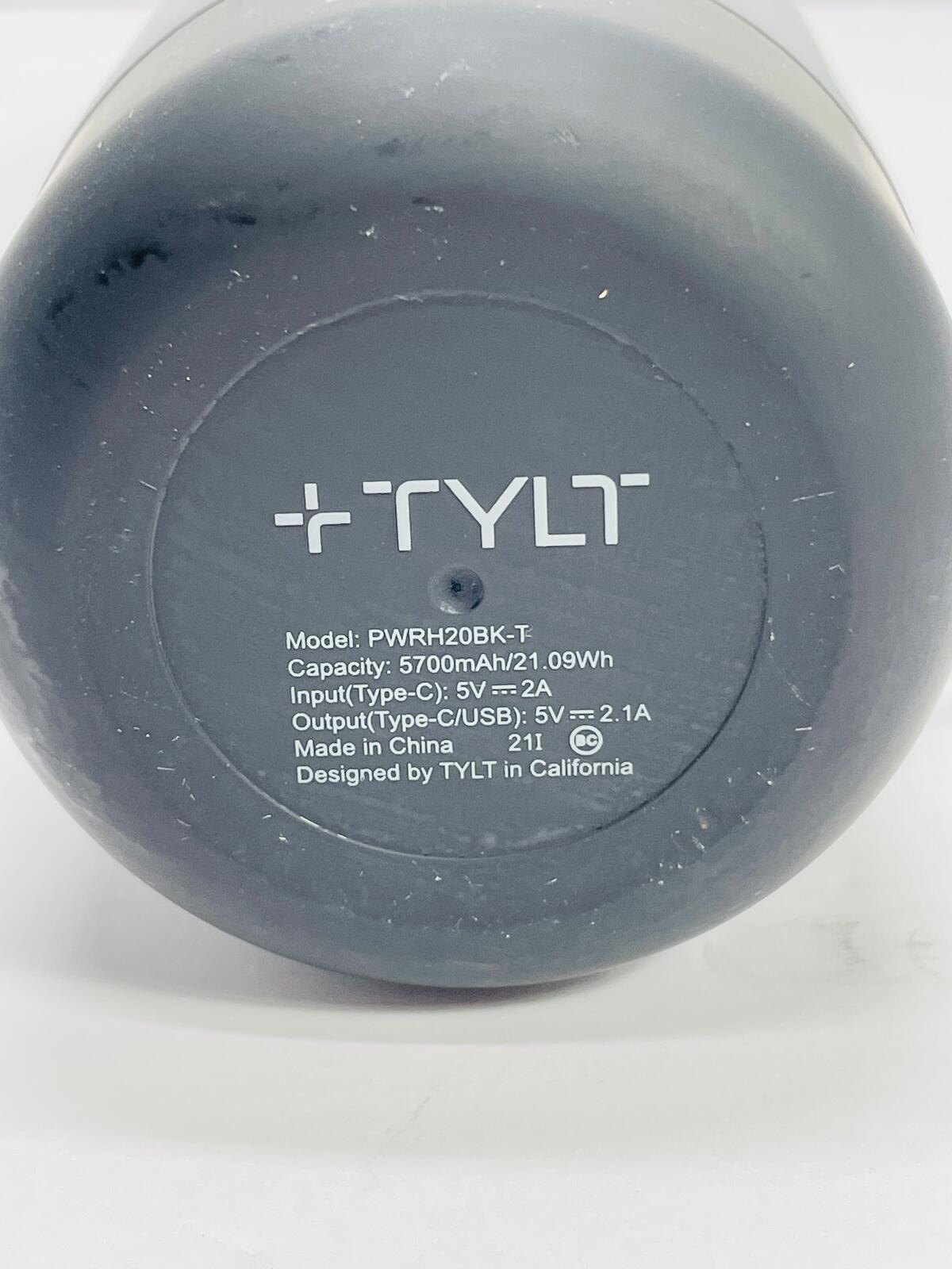 TESTED TYLT All-in-One 17oz Stainless Steel Water Bottle & Portable Power Bank