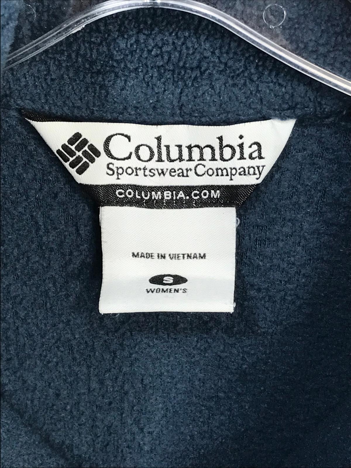 Columbia Women's Full Zip Fleece Jacket Size Ladies Small Blue